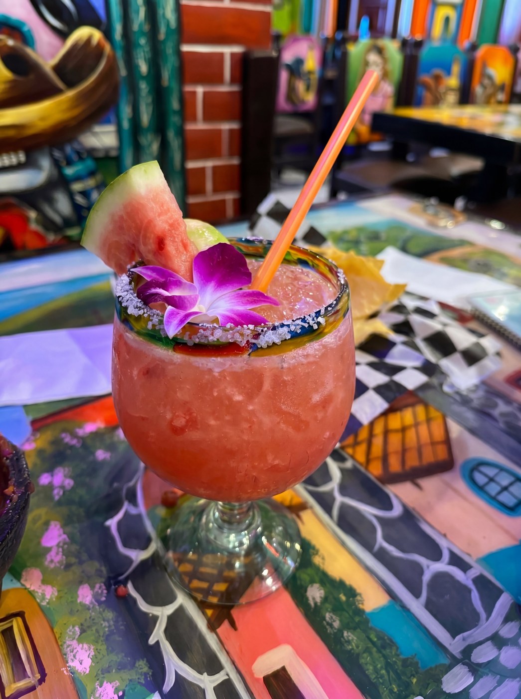 Watermelon Margarita at Frida's